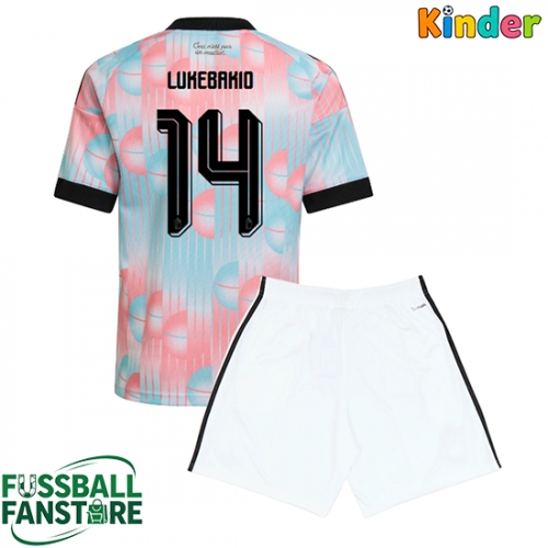 Belgien Dodi Lukebakio #14 Replik Auswärtstrikot Kinder WM 2026 Kurzarm (+ Kurze Hosen)